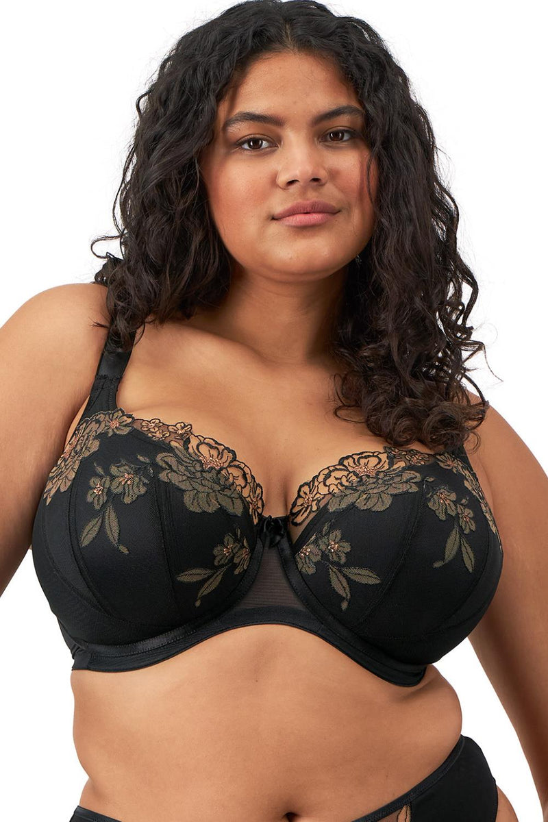 Elomi Teagan Demi Cup Bra, Black / Almond (EL302615)