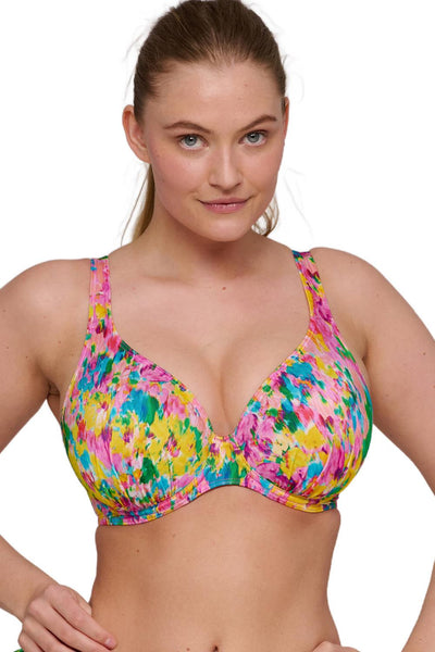 PrimaDonna Swim Ubud Half Padded Plunge Bikini Top, Sun Glow (4012219)