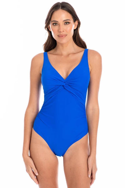 Togs Cobalt Twist One Piece Swimsuit, Cobalt (SC18TH)