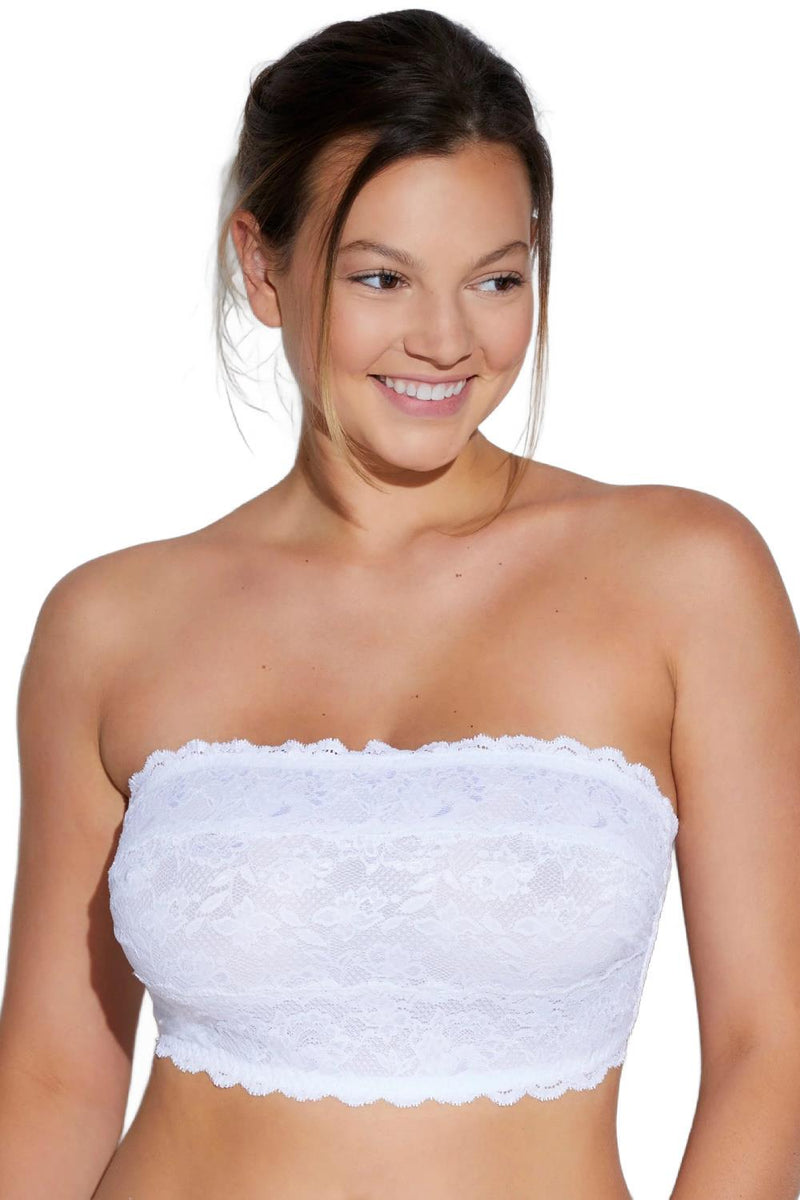 Cosabella Never Say Never Curvy Flirtie Bandeau Bra, White (NEVER1101)