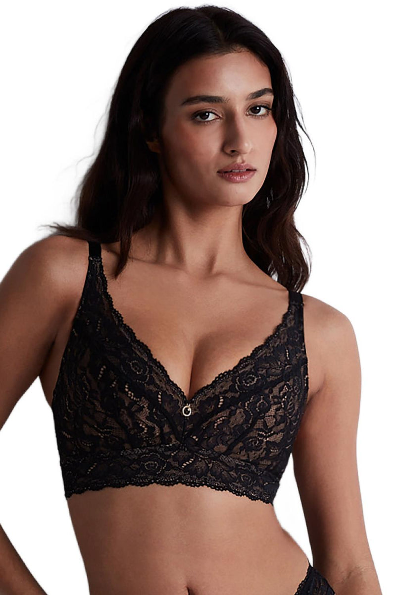 Aubade Rosessence Comfort Bralette, Black (2K10-02)