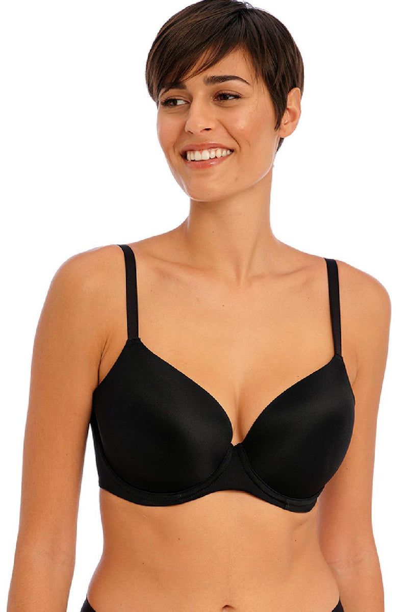 Freya Undetected Moulded Demi-Cup Bra, Black (AA401708)