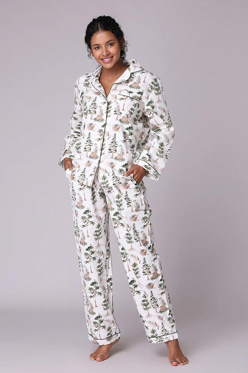 Mahogany Woodland Stories PJ Set, Multi (N216PJ)