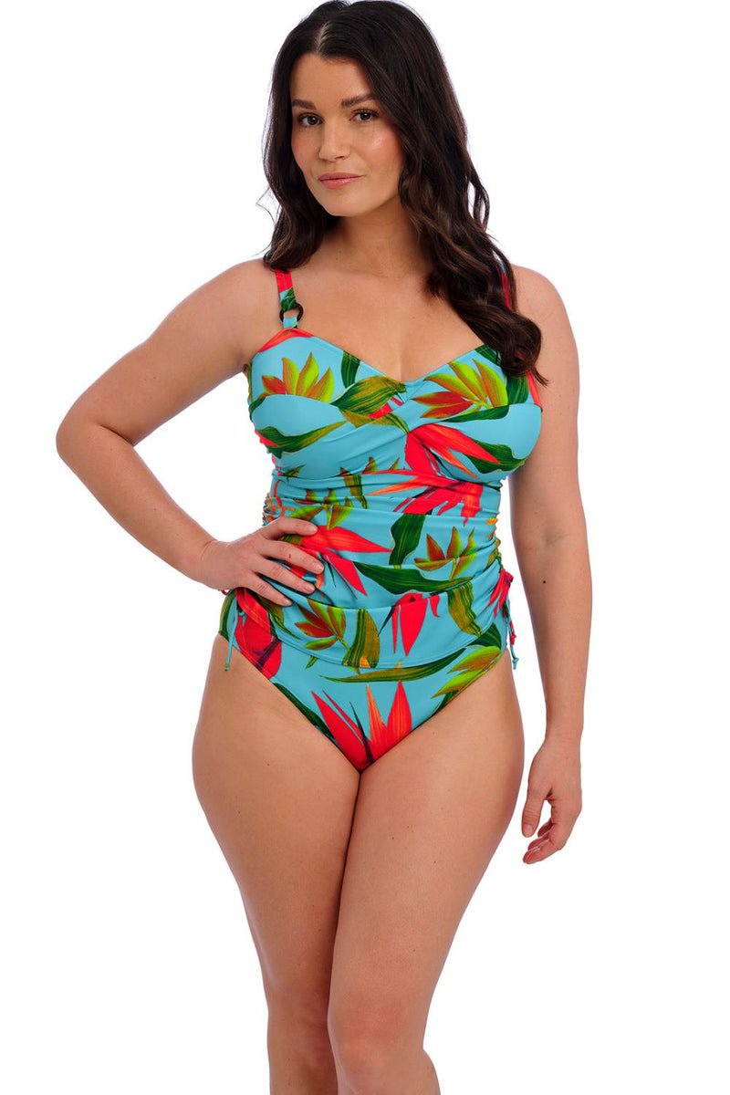 Fantasie Swim Pichola Twist Front Tankini Top, Aqua (FS503954)