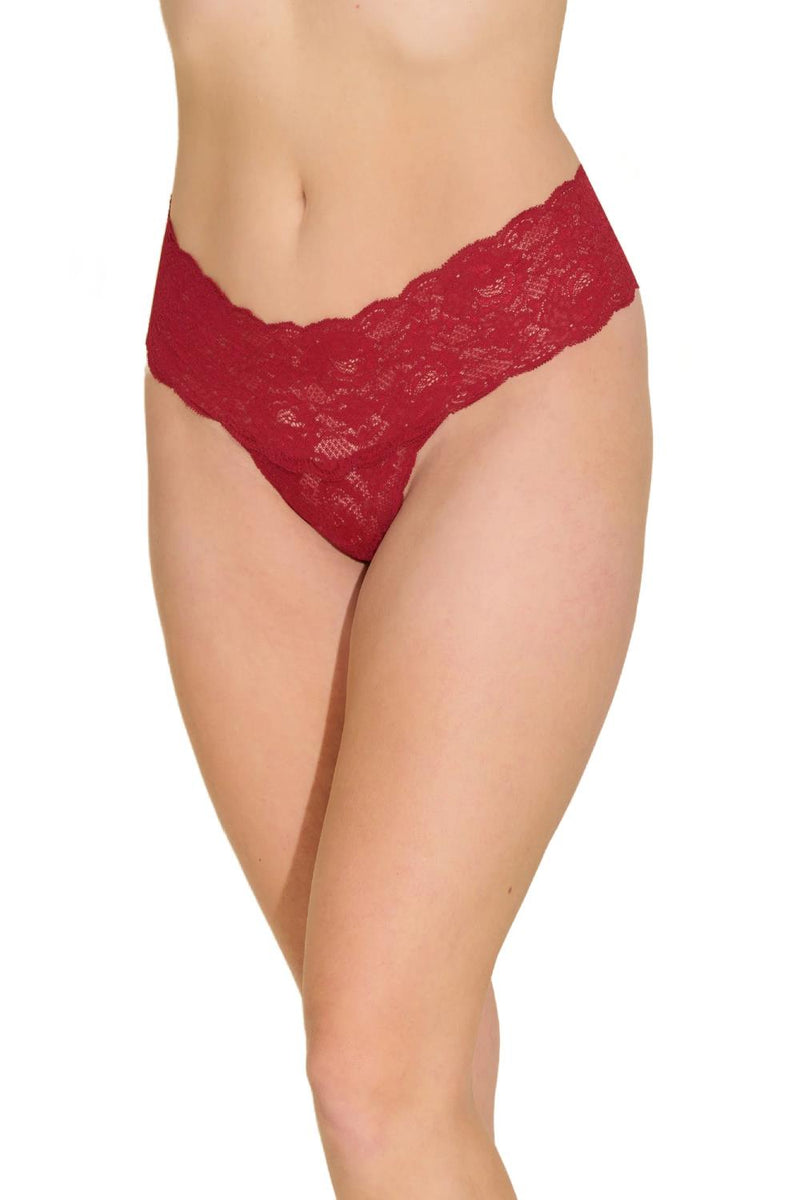 Cosabella Never Say Never Comfie Cutie Thong, Sindoor Red (NEVER0343BW)