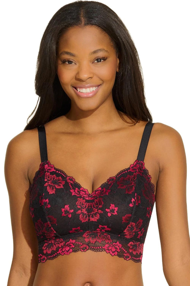 Cosabella Savona Curvy Bralette, Black/Fragolino (SAVON1382)