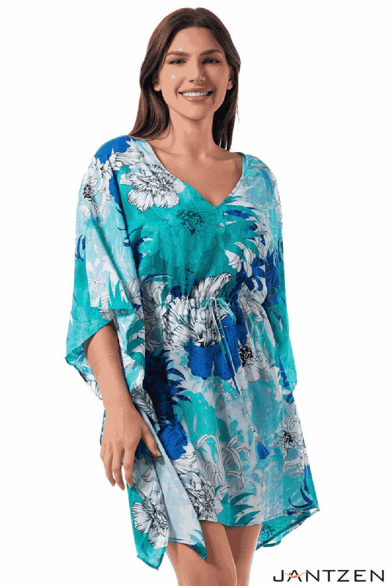 Jantzen Glowing Fields June Kaftan, Cobalt (JZ25188C)