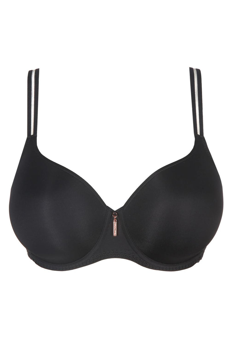 Prima Donna Twist East End Padded Heart Shaped Bra, Charcoal (0241930)