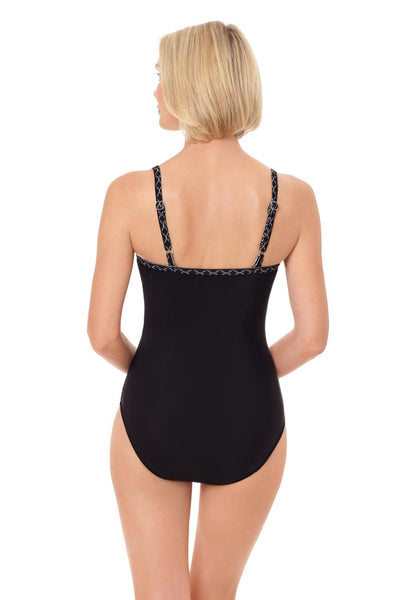 Penbrooke All Lined Up Swimsuit, Black (5551837)