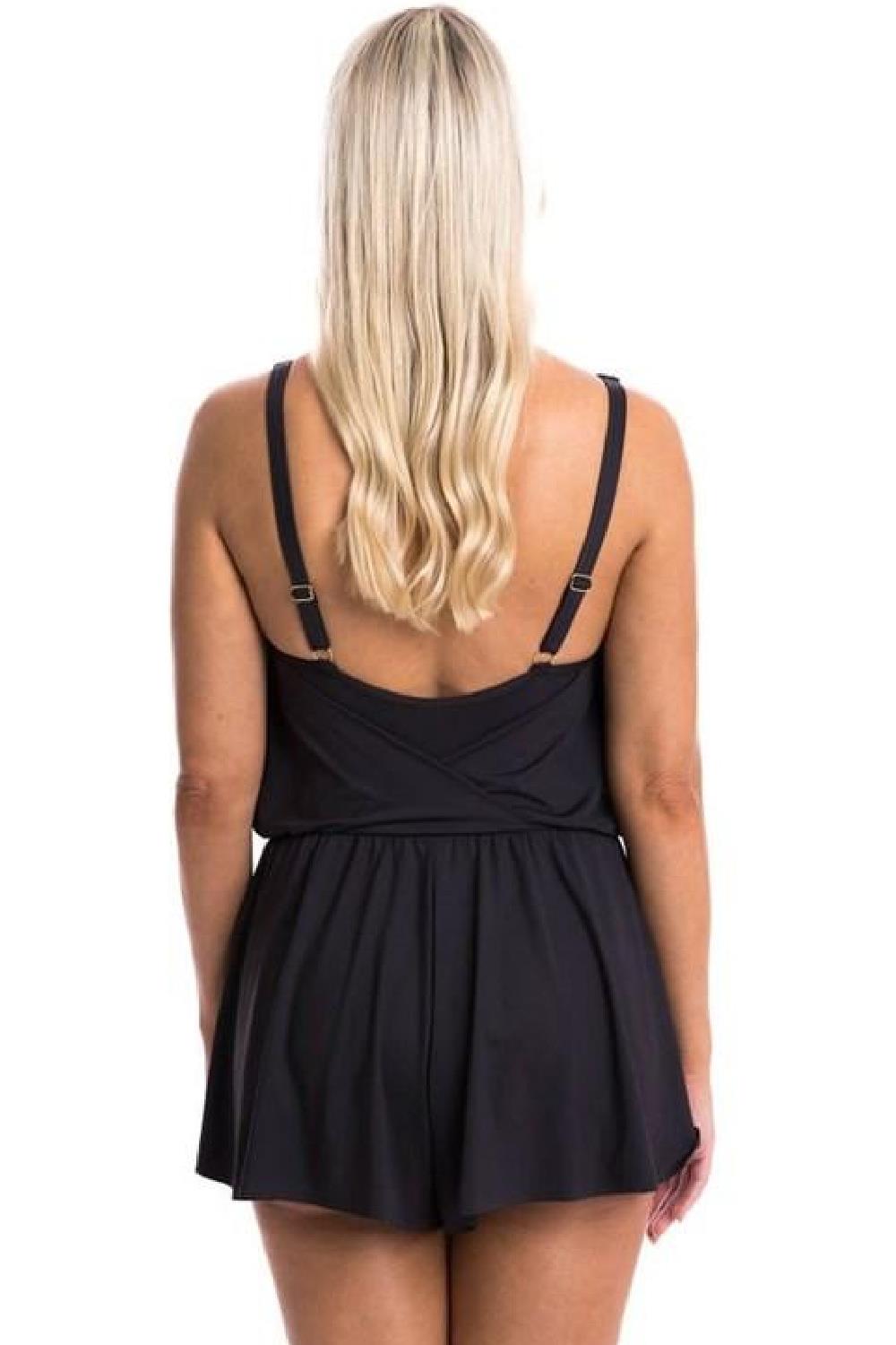 Togs Solid Romper One Piece Black