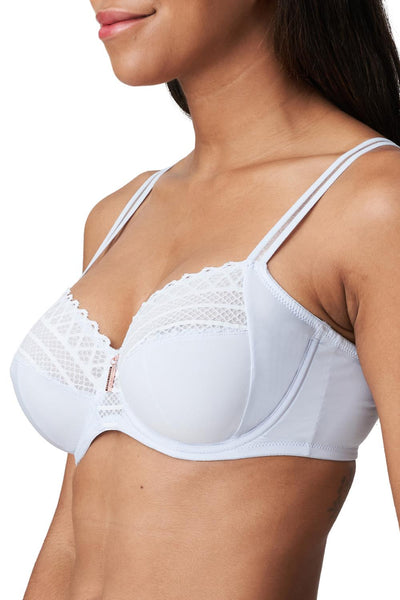 Prima Donna Twist East End Full Cup Wired Bra, Heather Blue (0141930)