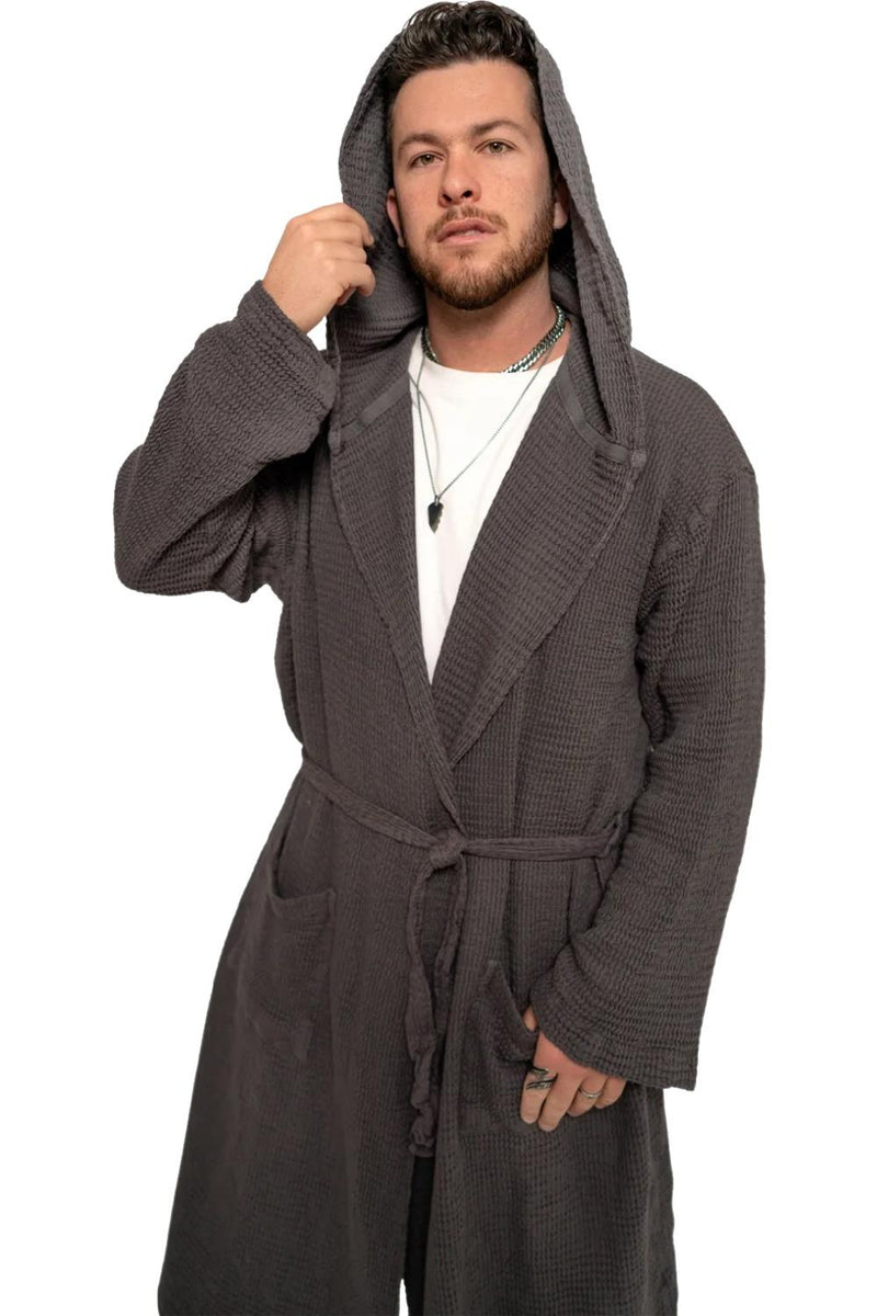 Pokoloko Wave Bamboo Robe TTWVR Charcoal