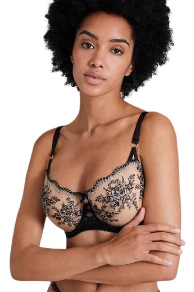 Aubade TRÉSOR INFINI Half Cup Bra, Black Magic (IDF14)