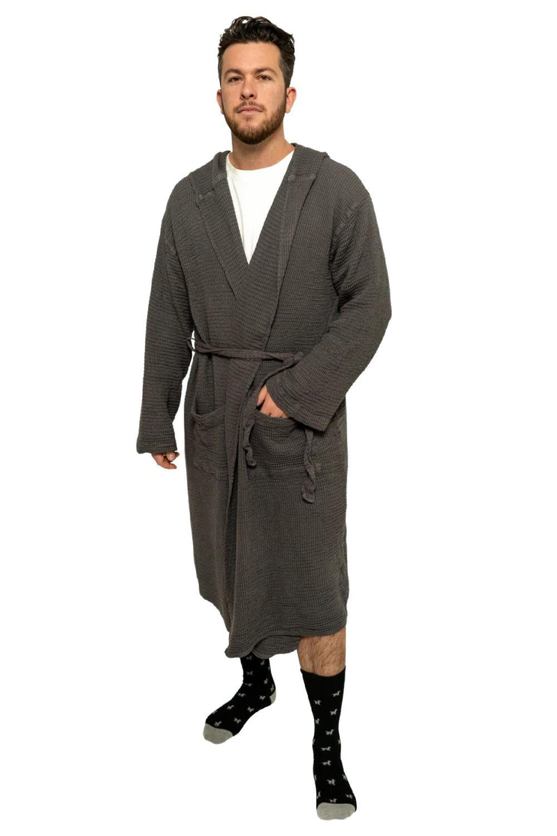 Pokoloko Wave Bamboo Robe TTWVR Charcoal