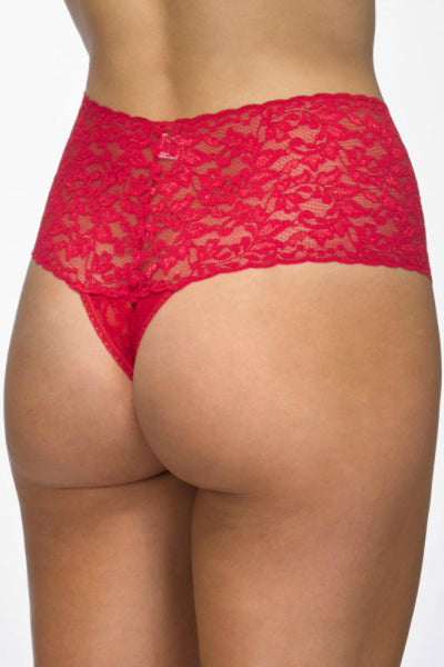 Hanky Panky Retro Lace Thong, Red (9K1926)