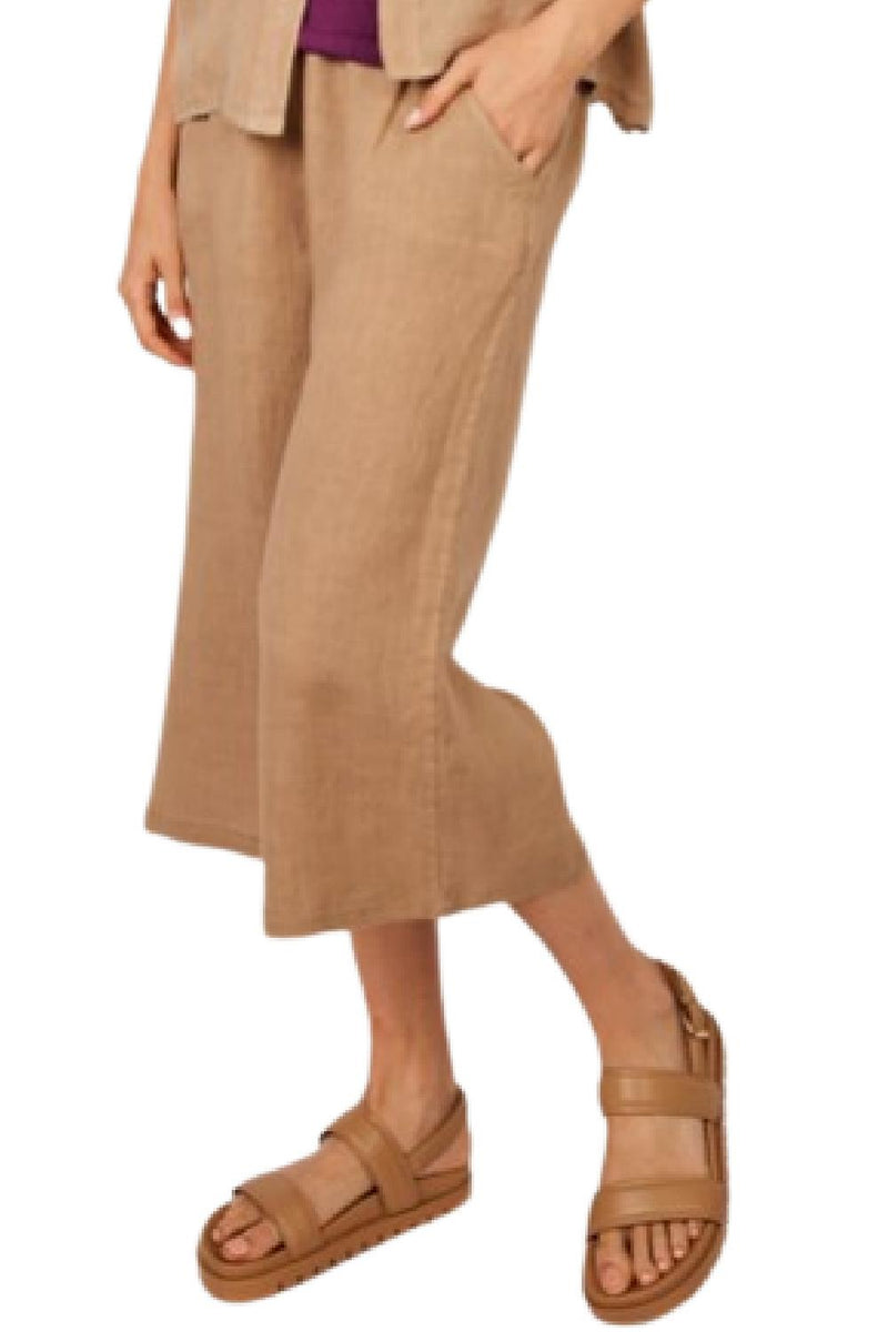 Pistache Crop Linen Pant M1469-1 Flax